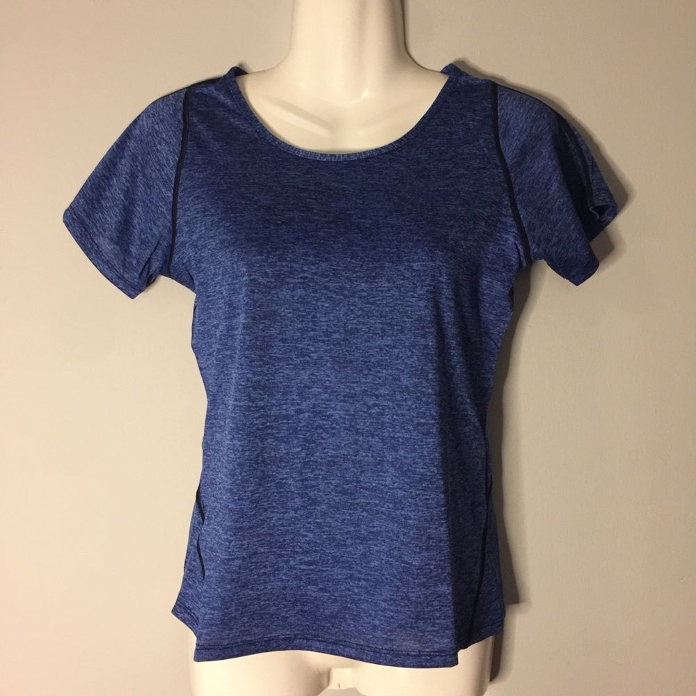 Blue Sports Short Sleeve Top